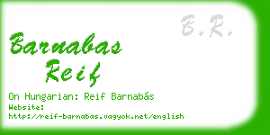 barnabas reif business card